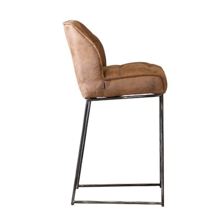 Industriële barkruk Abel cognac 82 cm