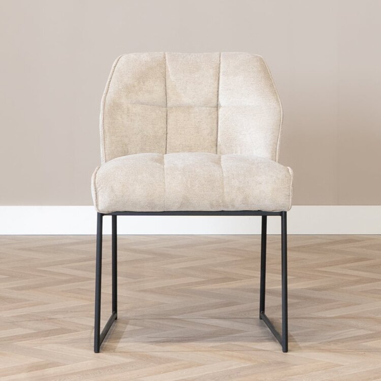 Scandinavische eetkamerstoel Jelle taupe