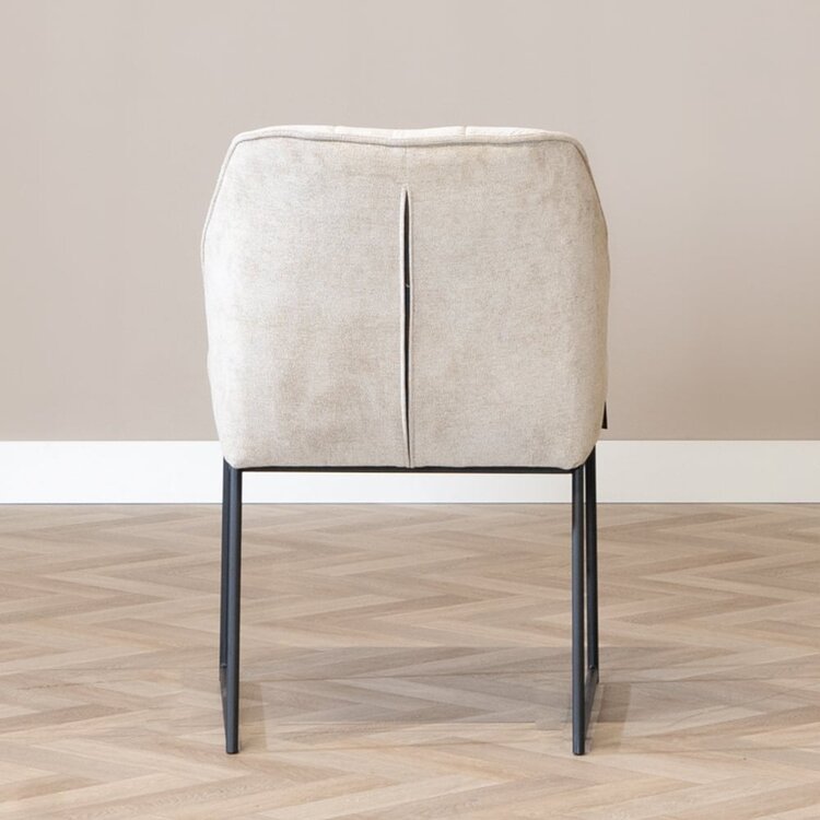 Scandinavische eetkamerstoel Jelle taupe