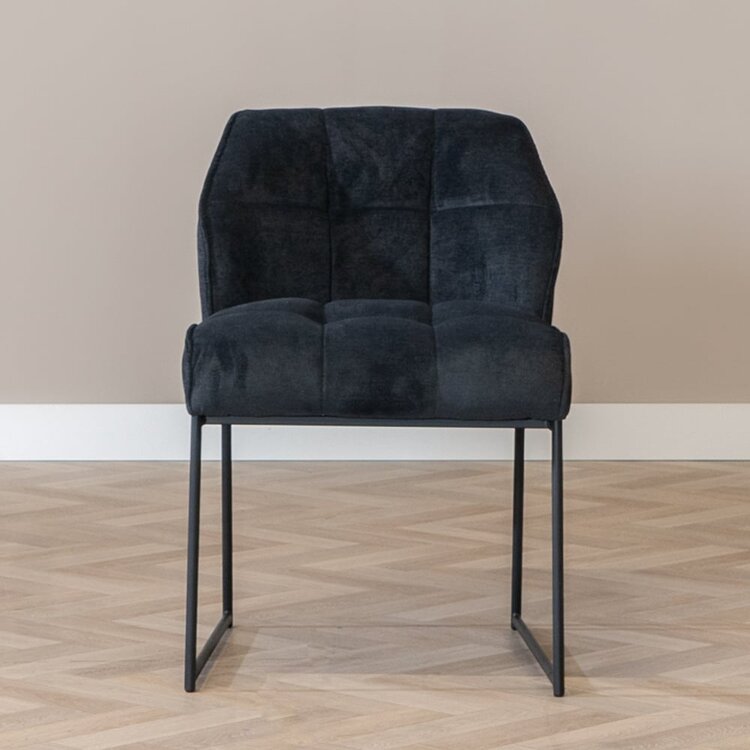 Scandinavische eetkamerstoel Jelle zwart