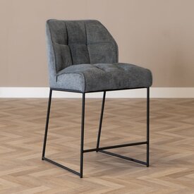 Scandinavische barkruk Jelle antraciet 70 cm