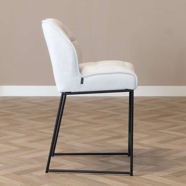 Scandinavische barkruk Jelle off white 70 cm