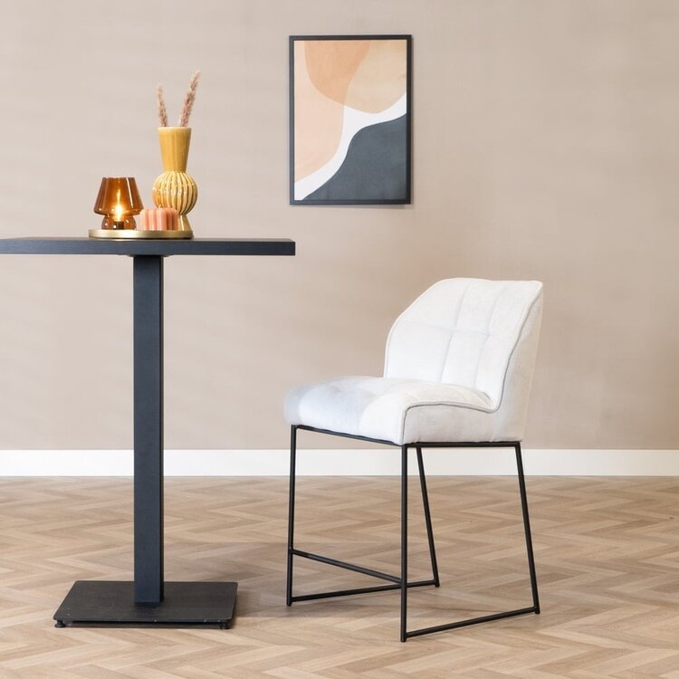 Scandinavische barkruk Jelle off white 70 cm