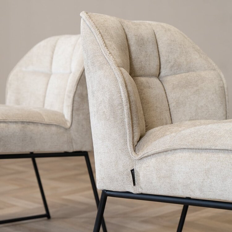 Scandinavische barkruk Jelle taupe 70 cm