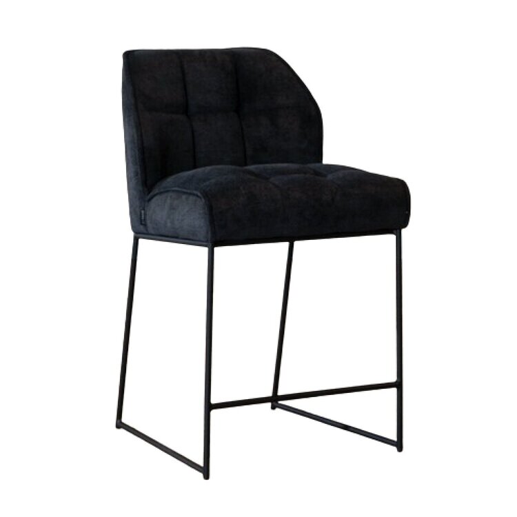 Scandinavische barkruk Jelle zwart 70 cm