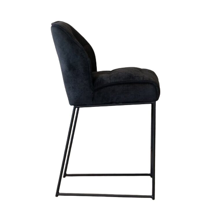 Scandinavische barkruk Jelle zwart 70 cm