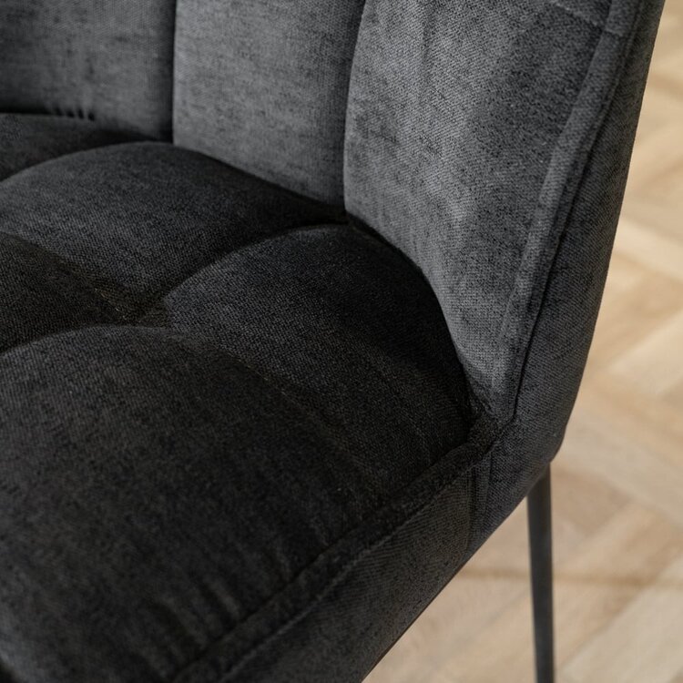 Scandinavische barkruk Jelle zwart 82 cm