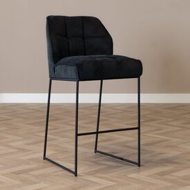 Scandinavische barkruk Jelle zwart 82 cm