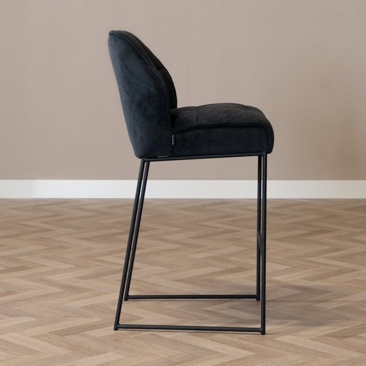 Scandinavische barkruk Jelle zwart 82 cm