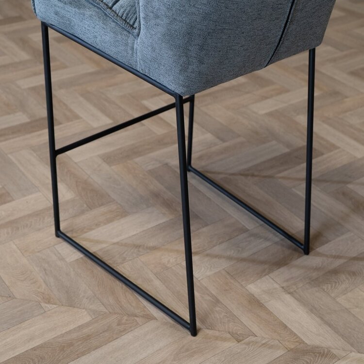 Scandinavische barkruk Jelle antraciet 82 cm