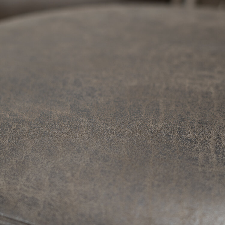 Eco-leren poef Kyla antraciet