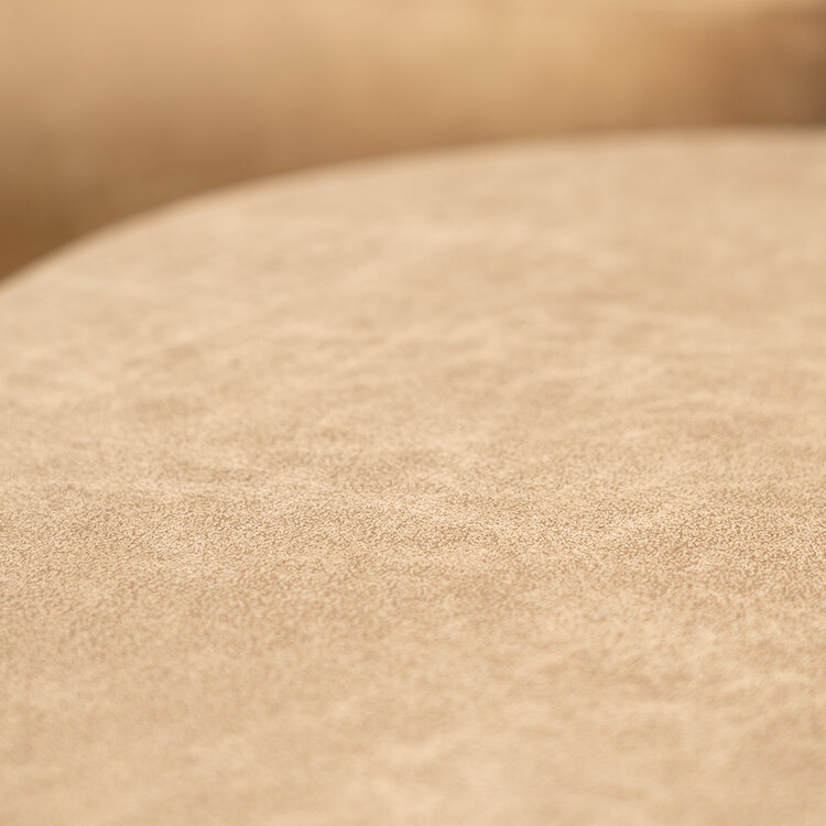 Eco-leren poef Kyla beige