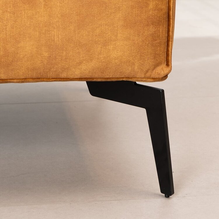 Hocker Vegas velvet okergeel