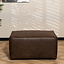 Hocker Memphis eco-leer bruin