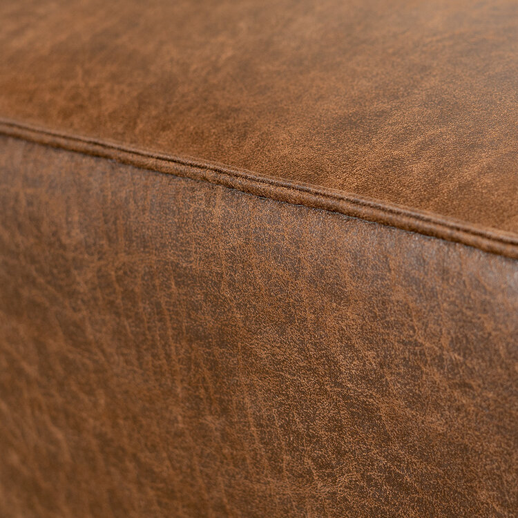 Hocker Memphis eco-leer bruin