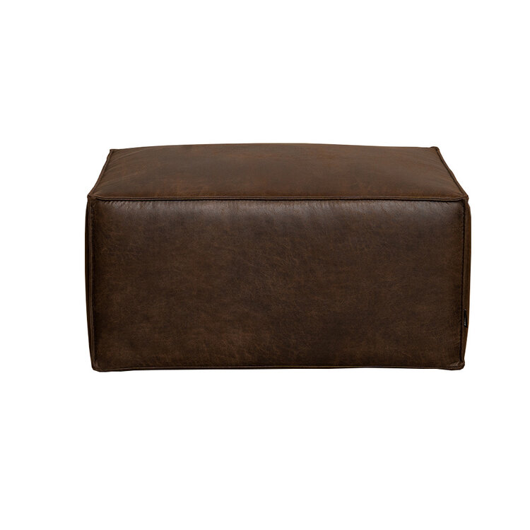 Hocker Memphis eco-leer bruin