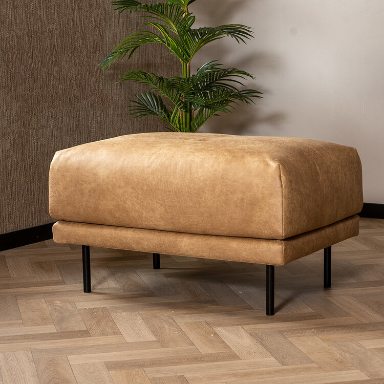 Hocker Denver eco-leer beige