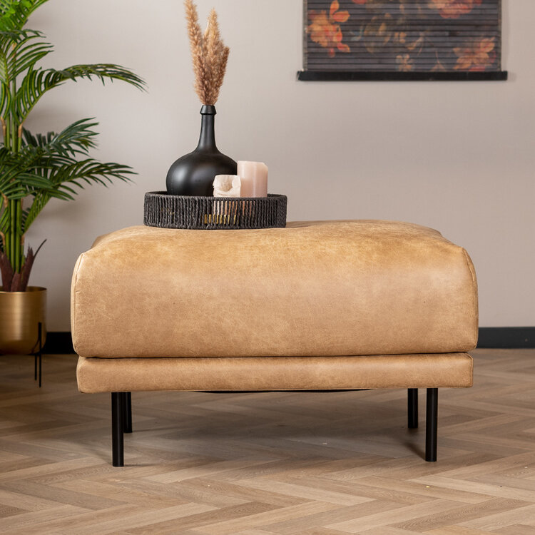 Hocker Denver eco-leer beige