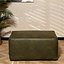 Hocker Memphis eco-leer olijfgroen