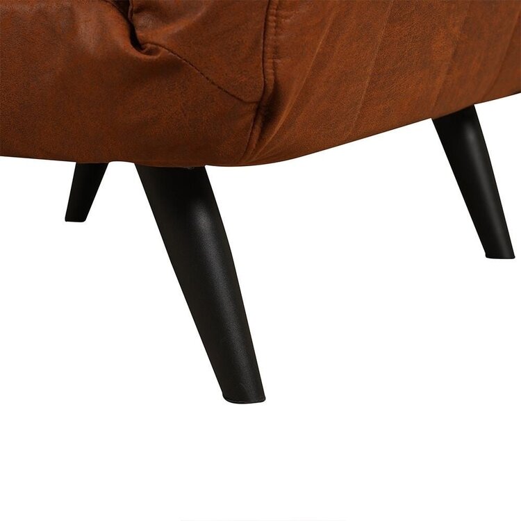 Slaapfauteuil Hanna cognac eco-leer