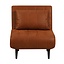 Slaapfauteuil Hanna cognac eco-leer