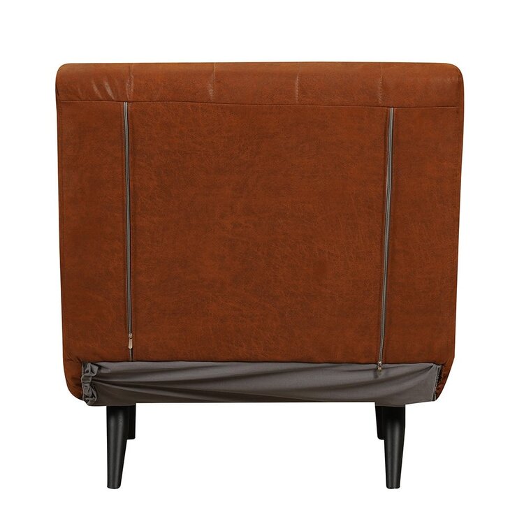 Slaapfauteuil Hanna cognac eco-leer