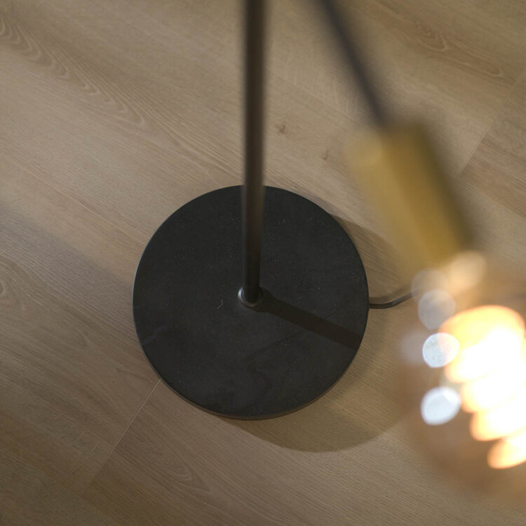 Vloerlamp Harvey 6-lichts goud