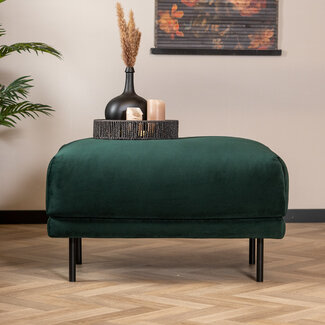 Hocker Denver velvet groen