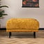 Hocker Denver stof chenille okergeel