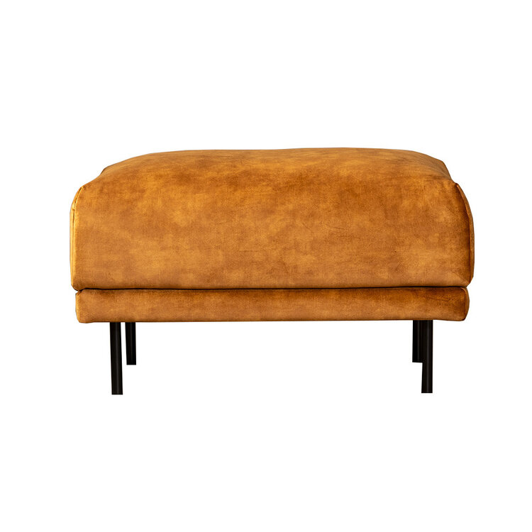 Hocker Denver velvet okergeel