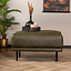 Hocker Denver eco-leer olijfgroen