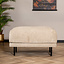 Scandinavische hocker Denver stof gemêleerd taupe
