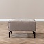 Hocker Kansas stof gemêleerd taupe