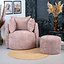 Poef Feline chenille stof roze