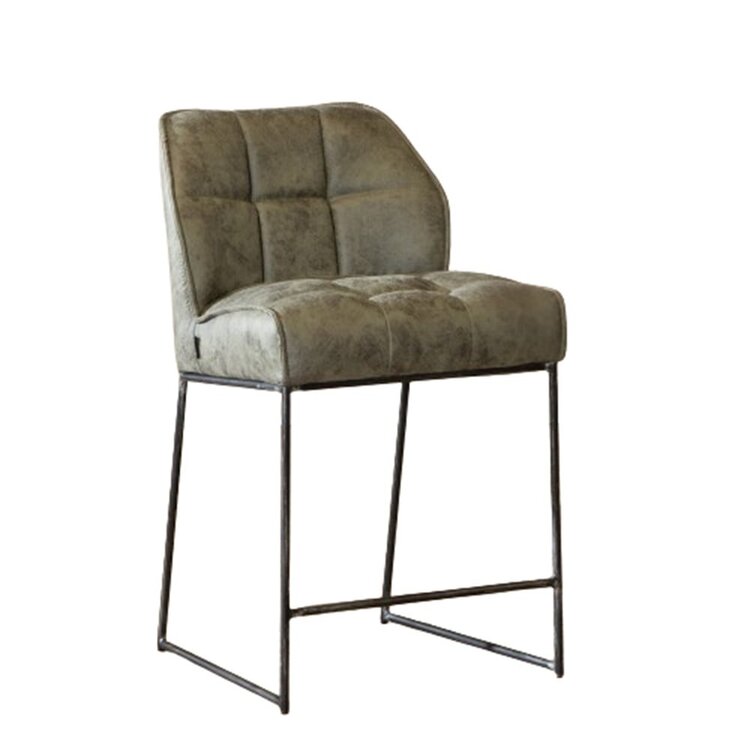Industriële barkruk Abel olijfgroen 70 cm