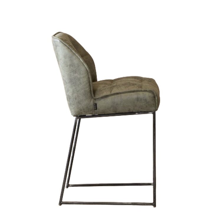 Industriële barkruk Abel olijfgroen 70 cm