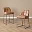 Industriële barkruk Abel cognac 70 cm