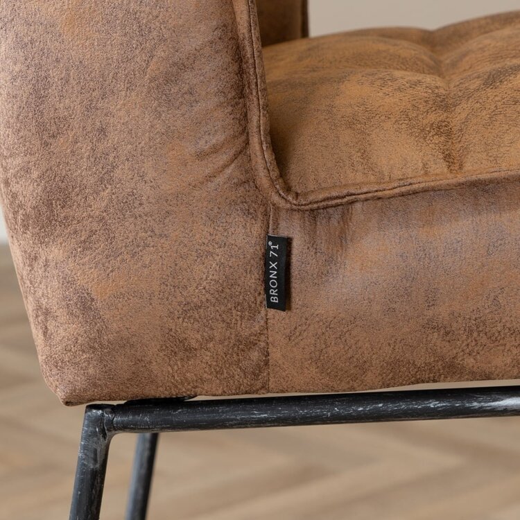 Industriële barkruk Abel cognac 70 cm