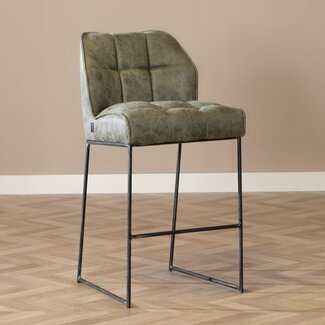Industriële barkruk Abel olijfgroen 82 cm