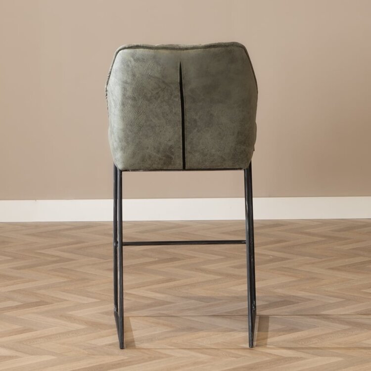 Industriële barkruk Abel olijfgroen 82 cm