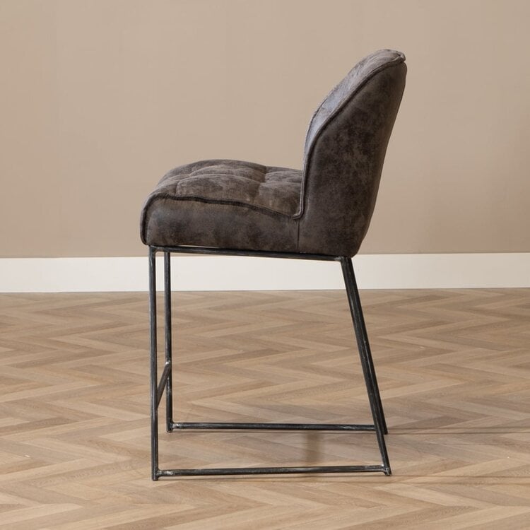 Industriële barkruk Abel antraciet 70 cm