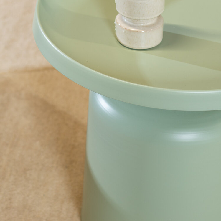 Salontafel Donna rond metaal lichtgroen