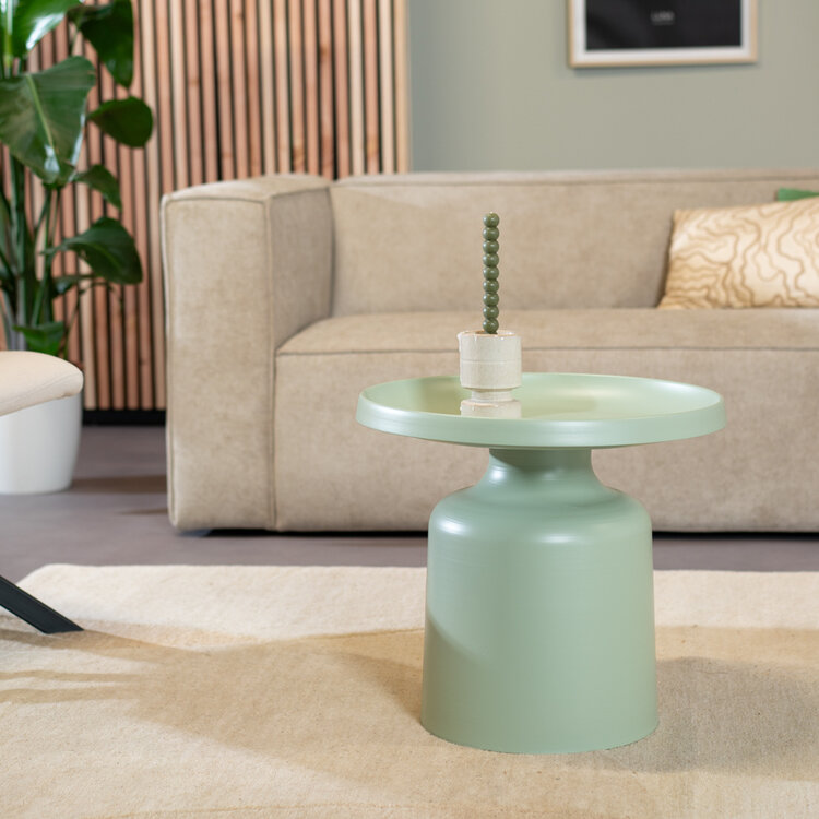 Salontafel Donna rond metaal lichtgroen