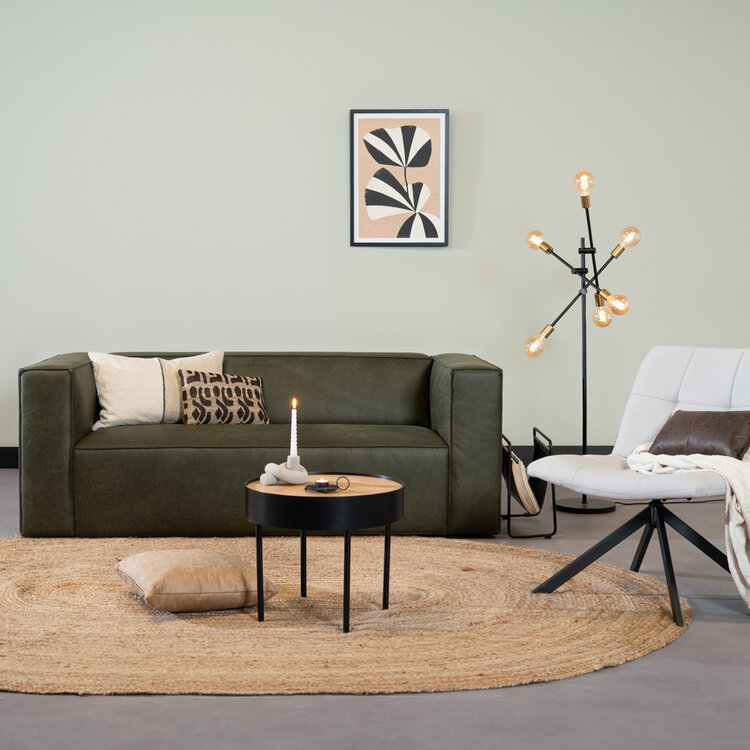 Salontafel Zita rond zwart