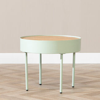 Salontafel rond Zita lichtgroen