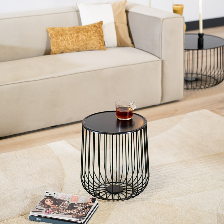 Salontafel Tygo zwart metaal