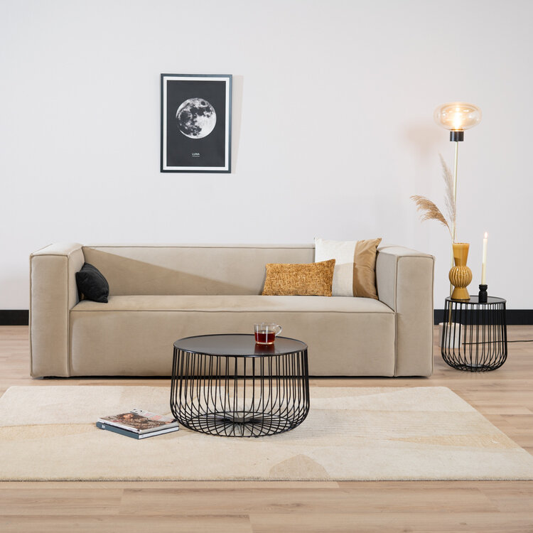 Salontafel Senna zwart metaal