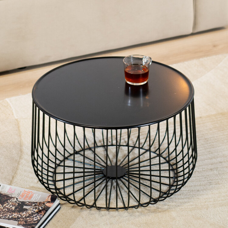 Salontafel Senna zwart metaal