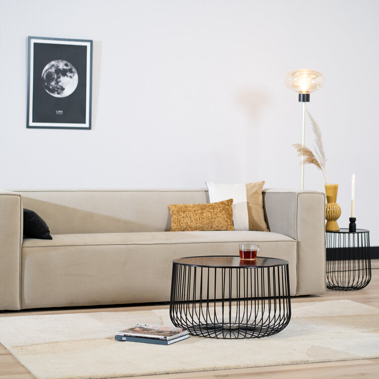 Salontafel Senna zwart metaal