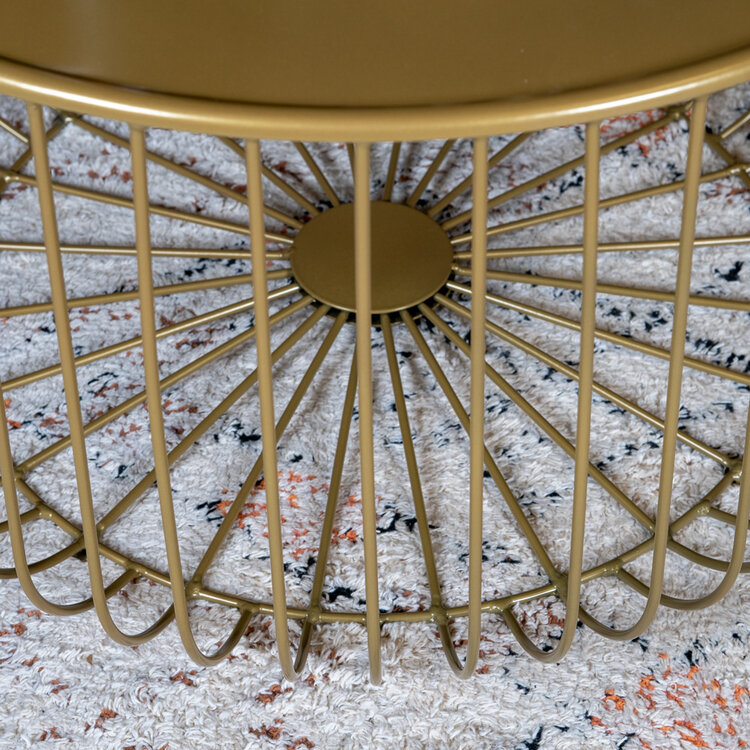 Salontafel Senna goud metaal